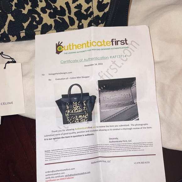 Celine Mini Shopper - Picture 9 of 10